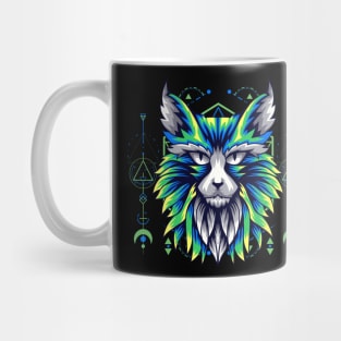 cat space planet Mug